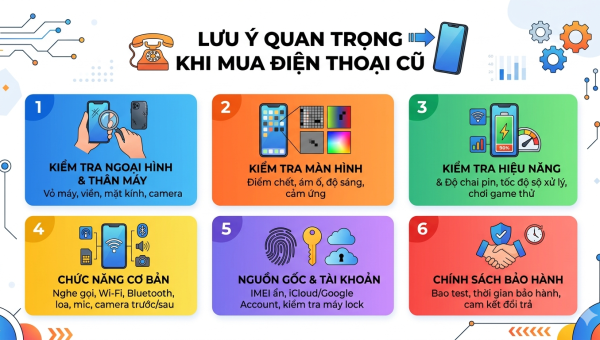 Mua điện thoại cũ cần chú ý những gì? Kinh nghiệm tránh “tiền mất tật mang”