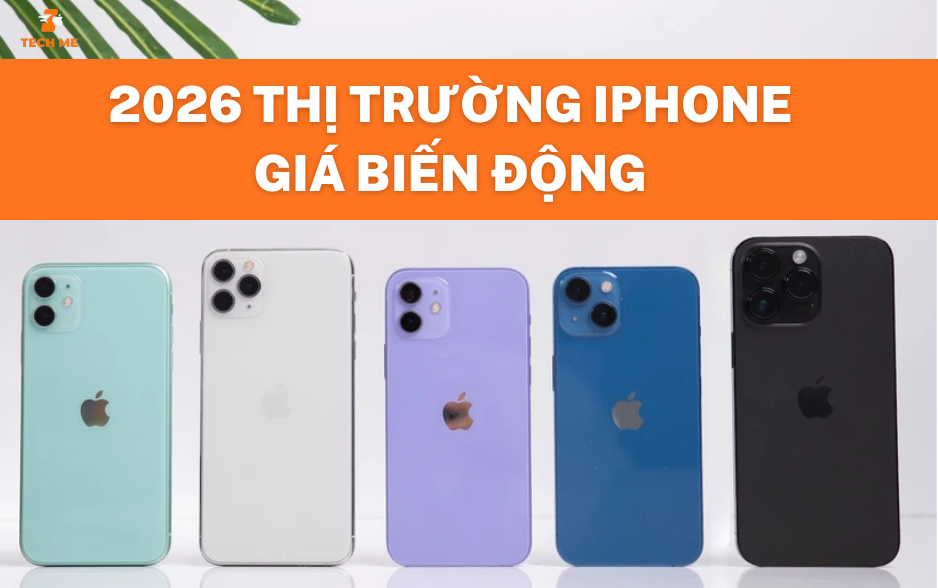 Thị trường iPhone cũ năm 2026 đang có nhiều biến động về giá bán và nhu cầu người dùng.