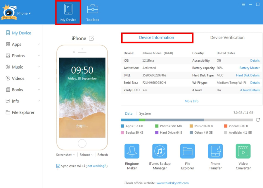 kiểm tra pin iPhone cũ