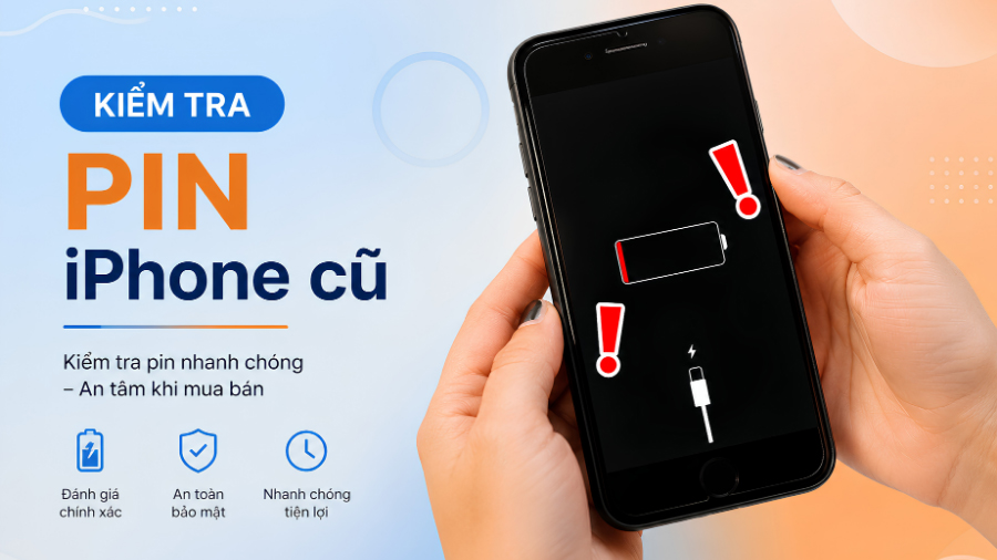 kiểm tra pin iPhone cũ