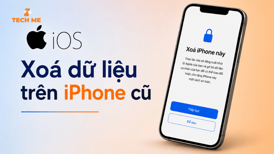 xoá dữ liệu trên iphone cũ