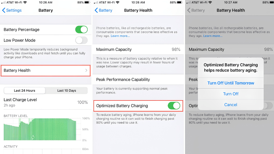 cách nhận biết iphone sạc đầy pin