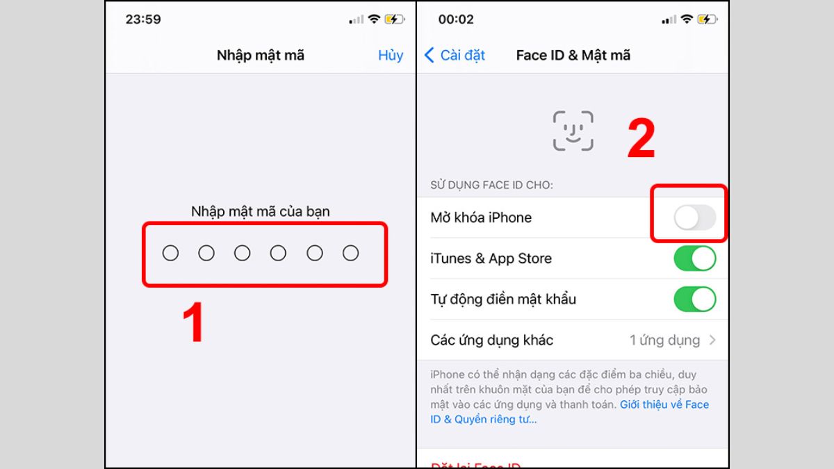 Face ID không khả dụng là sao