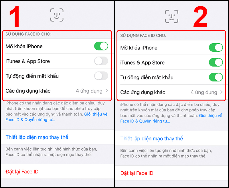 lỗi face ID