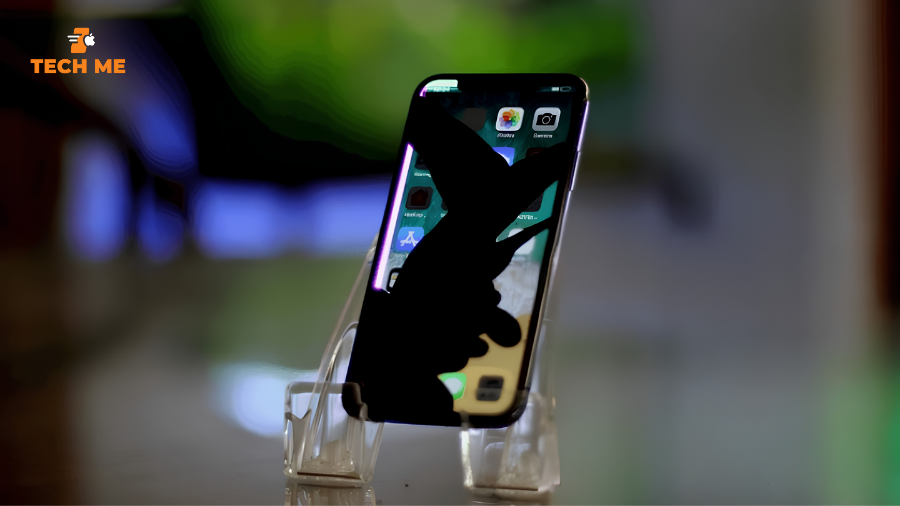 chảy mực màn hình iphone