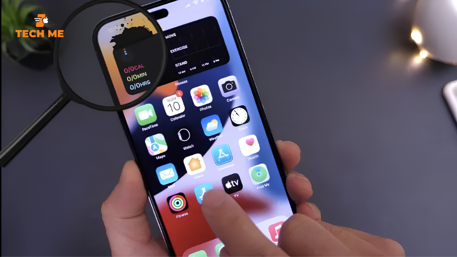 chảy mực màn hình iphone