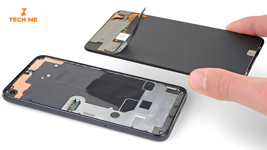 chảy mực màn hình iphone