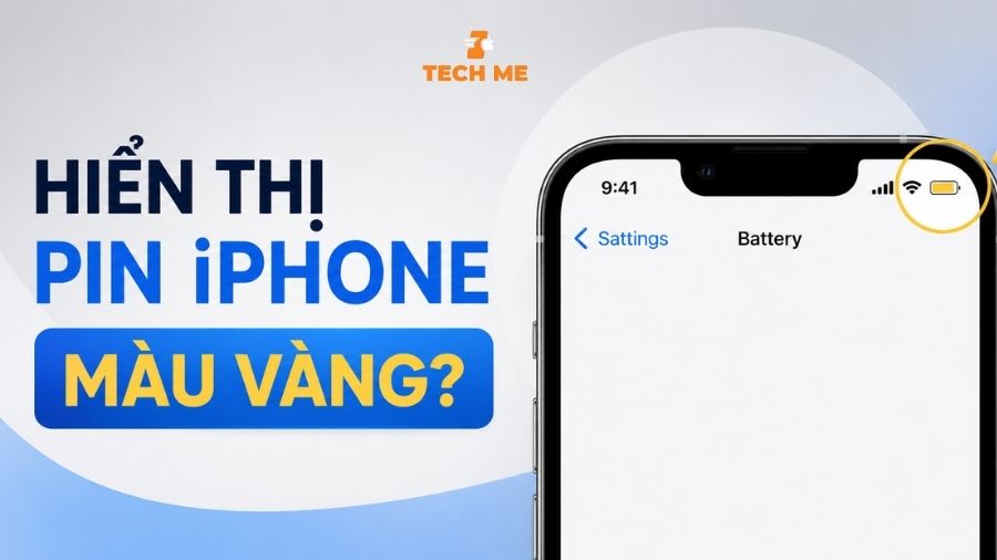 Pin iPhone màu vàng
