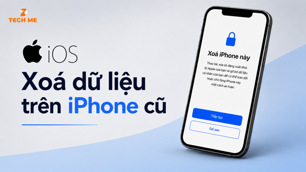 xoá dữ liệu trên iphone cũ