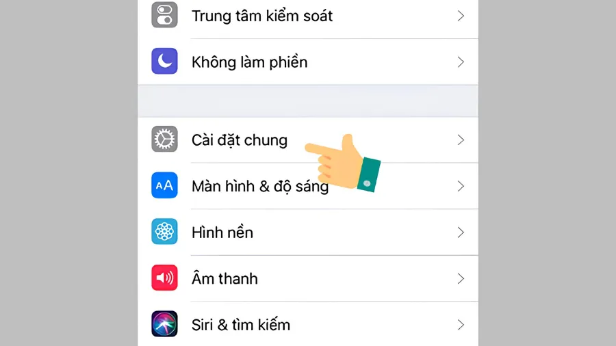 cập nhật phần mềm iPhone